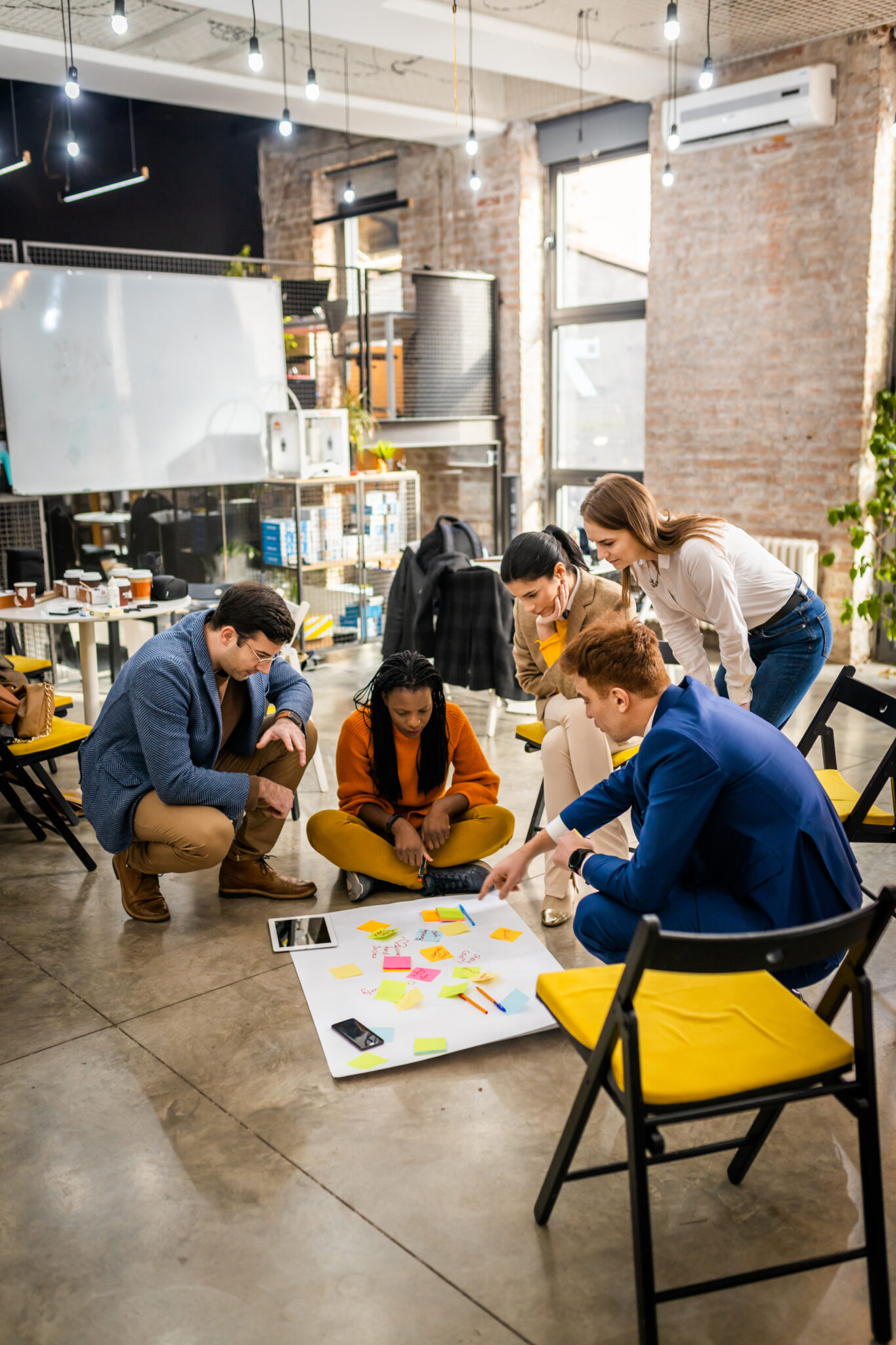 Business Team Working In A Start Up Office